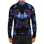Gemini And Astrological Signs Print Men's Long Sleeve Rash Guard