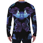 Gemini And Astrological Signs Print Men's Long Sleeve T-Shirt