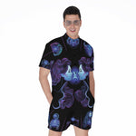 Gemini And Astrological Signs Print Men's Rompers