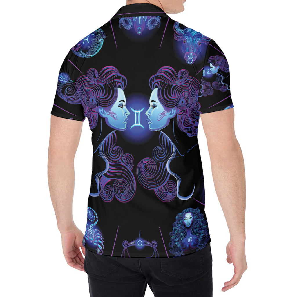 Gemini And Astrological Signs Print Men's Shirt