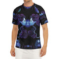 Gemini And Astrological Signs Print Men's Short Sleeve Rash Guard