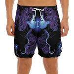 Gemini And Astrological Signs Print Men's Split Running Shorts