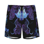 Gemini And Astrological Signs Print Men's Sports Shorts