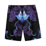 Gemini And Astrological Signs Print Men's Sports Shorts