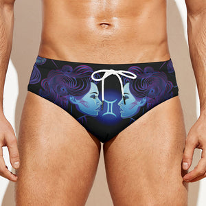 Gemini And Astrological Signs Print Men's Swim Briefs