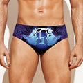 Gemini And Astrological Signs Print Men's Swim Briefs