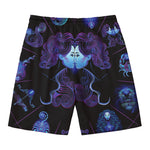 Gemini And Astrological Signs Print Men's Swim Trunks