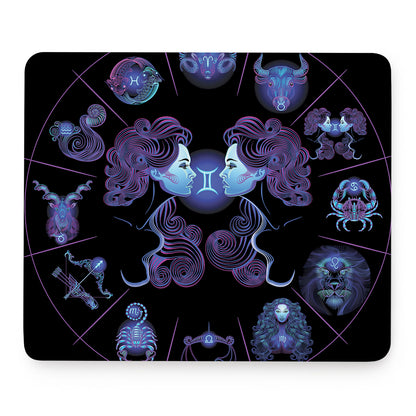 Gemini And Astrological Signs Print Mouse Pad