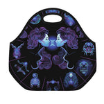 Gemini And Astrological Signs Print Neoprene Lunch Bag