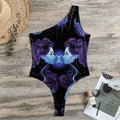 Gemini And Astrological Signs Print One Shoulder Bodysuit