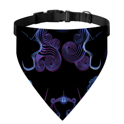 Gemini And Astrological Signs Print Over The Collar Dog Bandana