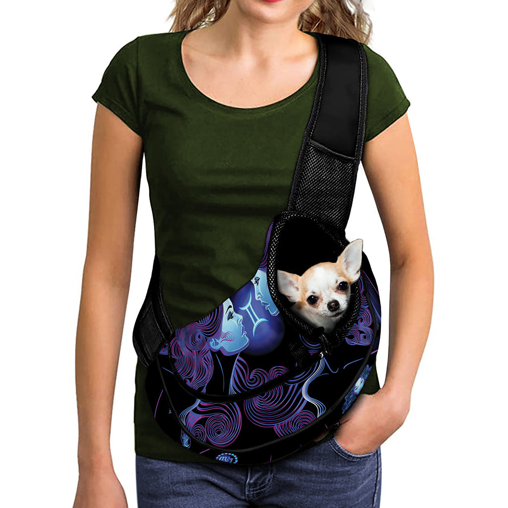 Gemini And Astrological Signs Print Pet Sling Carrier