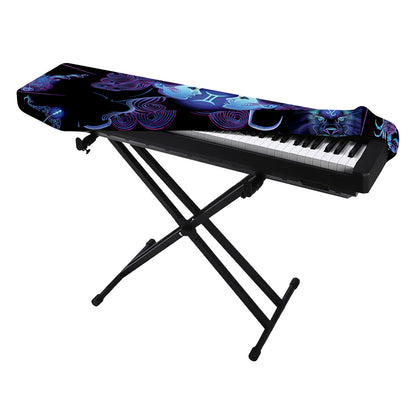 Gemini And Astrological Signs Print Piano Keyboard Cover