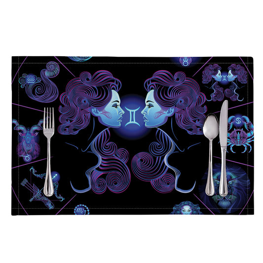 Gemini And Astrological Signs Print Placemat