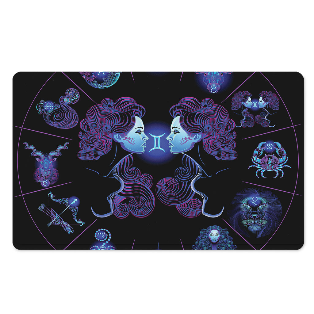 Gemini And Astrological Signs Print Polyester Doormat