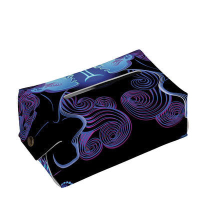 Gemini And Astrological Signs Print Rectangle Tissue Box Cover