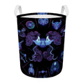 Gemini And Astrological Signs Print Round Laundry Basket