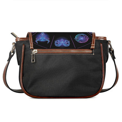Gemini And Astrological Signs Print Saddle Bag