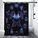 Gemini And Astrological Signs Print Shower Curtain