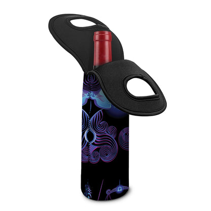 Gemini And Astrological Signs Print Single Neoprene Wine Tote