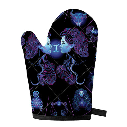 Gemini And Astrological Signs Print Single Oven Mitt