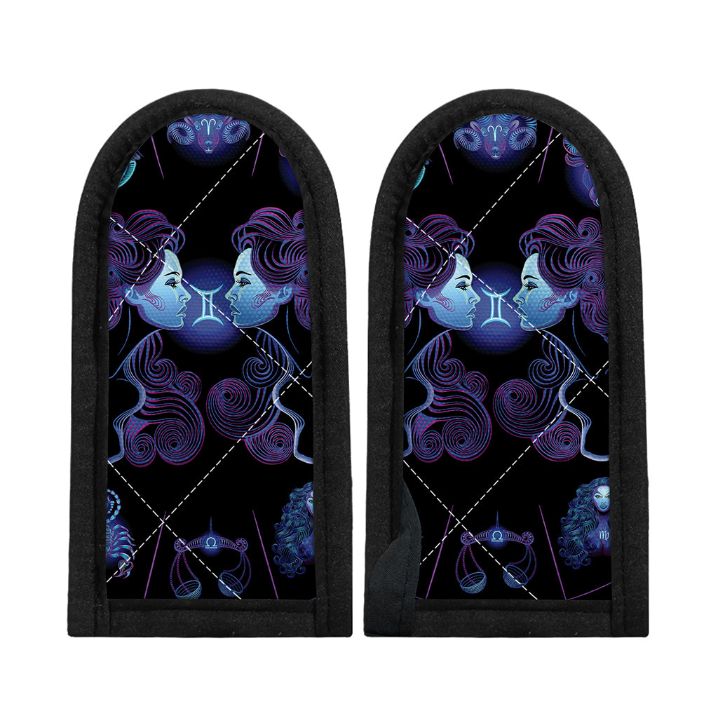 Gemini And Astrological Signs Print Skillet Handle Cover