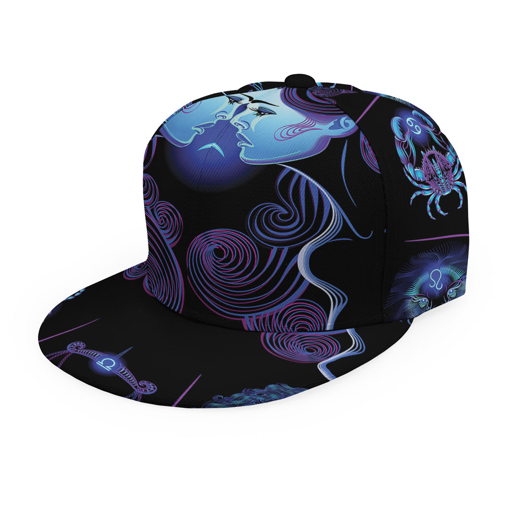 Gemini And Astrological Signs Print Snapback Cap