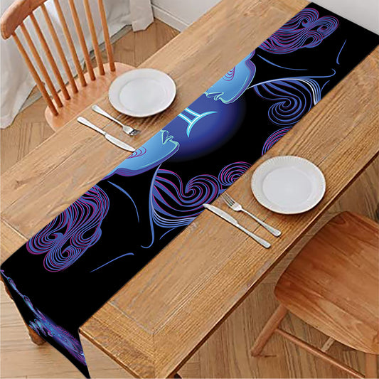 Gemini And Astrological Signs Print Table Runner