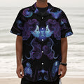 Gemini And Astrological Signs Print Textured Short Sleeve Shirt