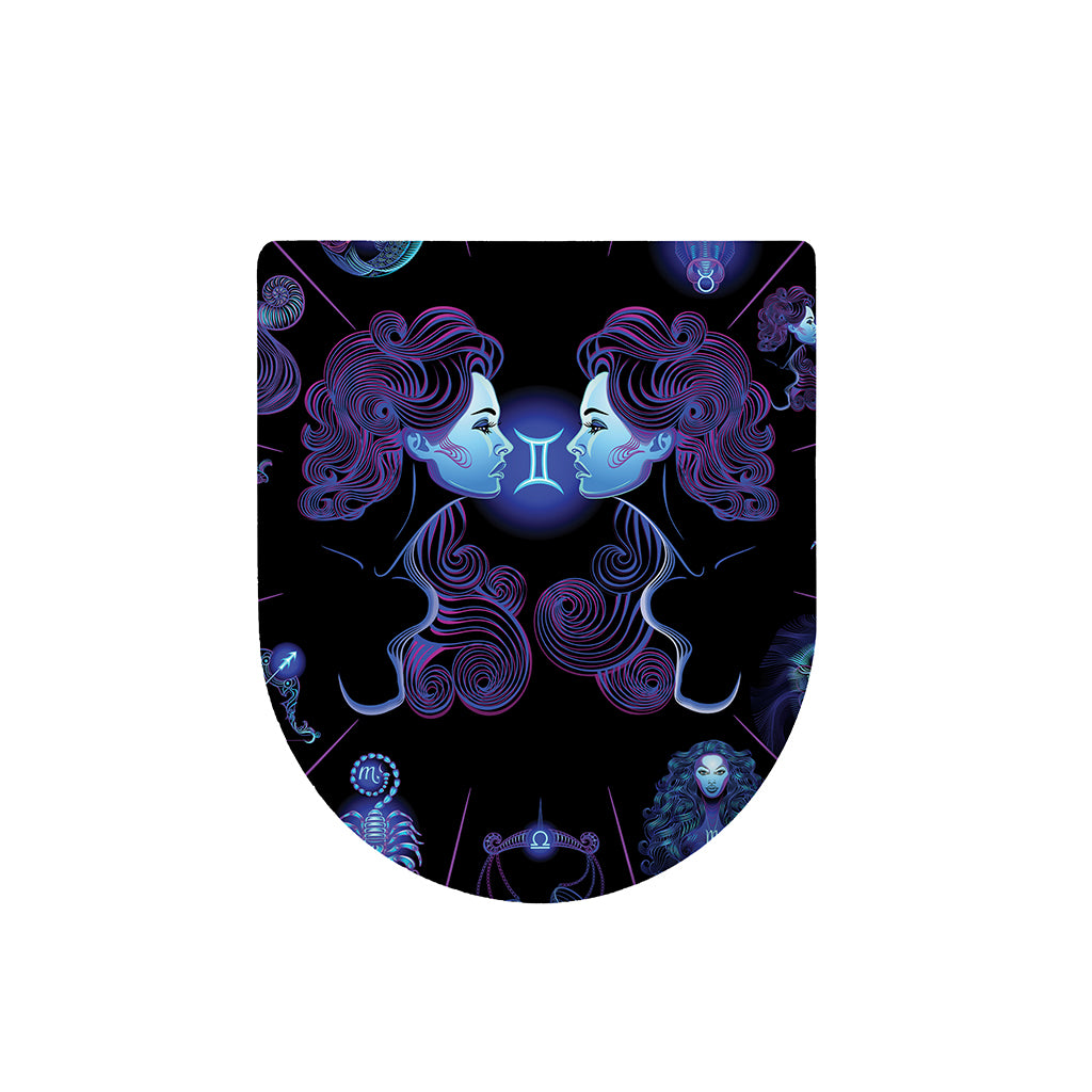 Gemini And Astrological Signs Print Toilet Lid Cover