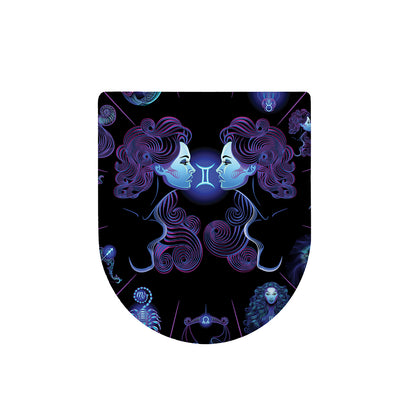 Gemini And Astrological Signs Print Toilet Lid Cover