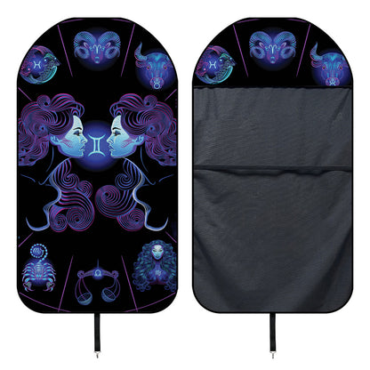 Gemini And Astrological Signs Print Waterproof Car Seat Cover