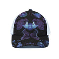 Gemini And Astrological Signs Print White Mesh Trucker Hat