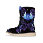 Gemini And Astrological Signs Print Winter Boots