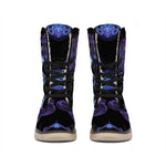 Gemini And Astrological Signs Print Winter Boots