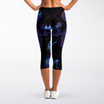 Gemini And Astrological Signs Print Women's Capri Leggings