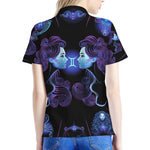 Gemini And Astrological Signs Print Women's Polo Shirt