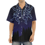 Gemini Constellation Print Aloha Shirt