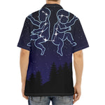 Gemini Constellation Print Aloha Shirt