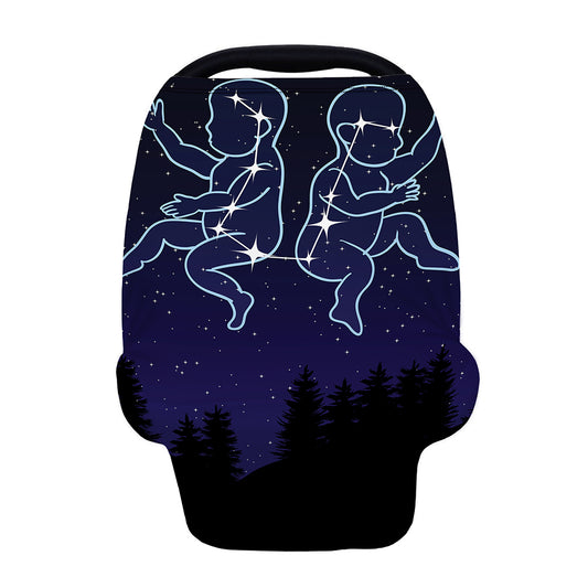 Gemini Constellation Print Baby Seat Cover