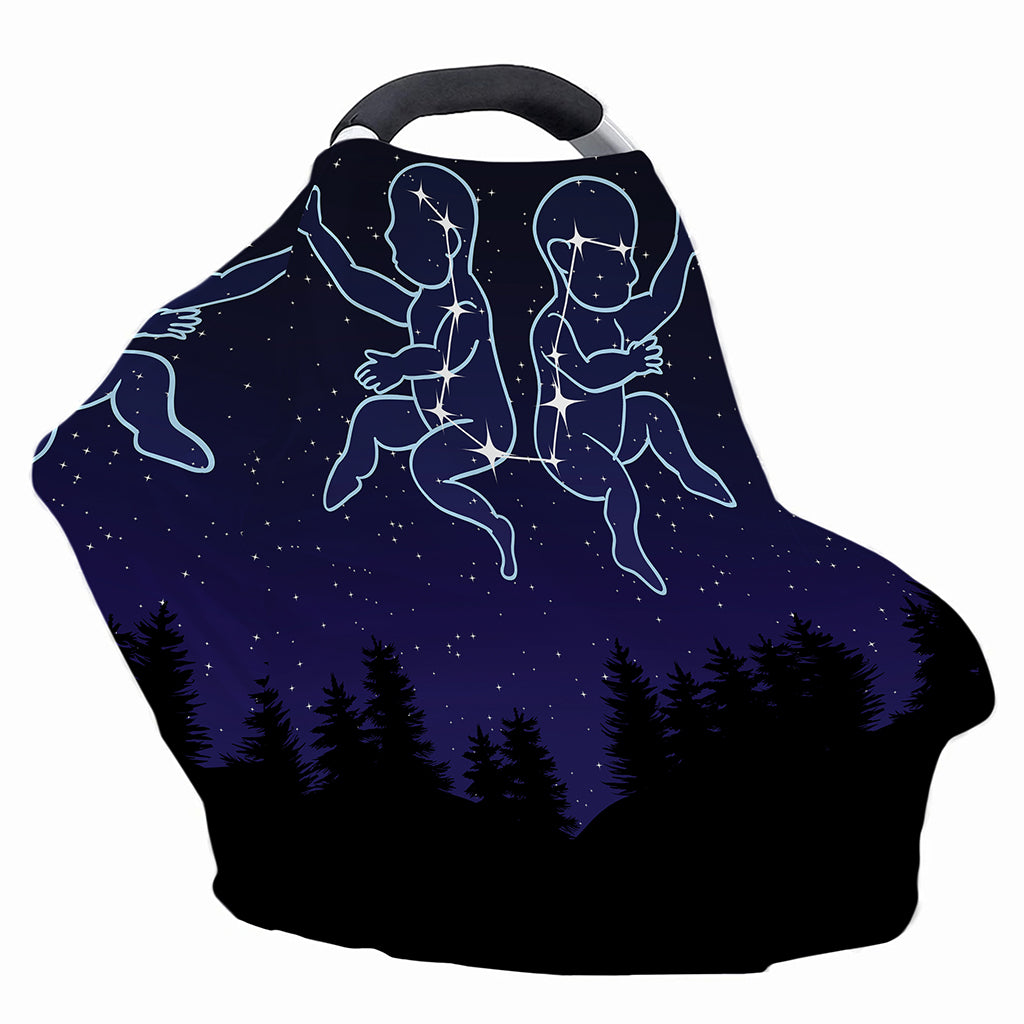 Gemini Constellation Print Baby Seat Cover