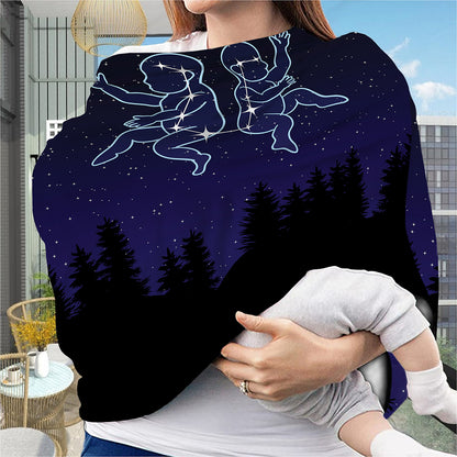 Gemini Constellation Print Baby Seat Cover