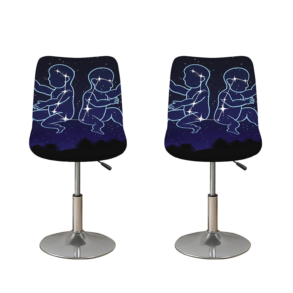 Gemini Constellation Print Bar Stool Covers