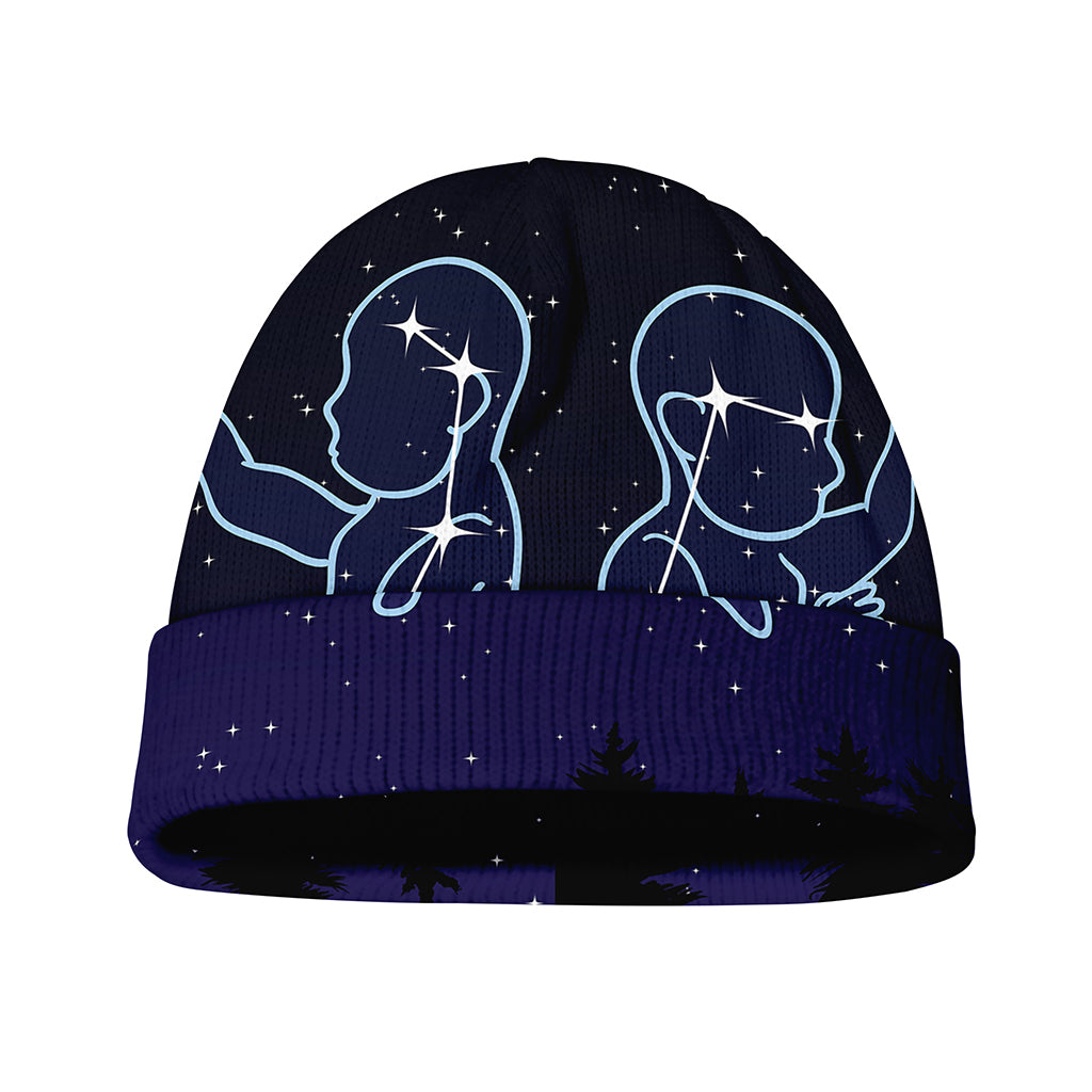 Gemini Constellation Print Beanie