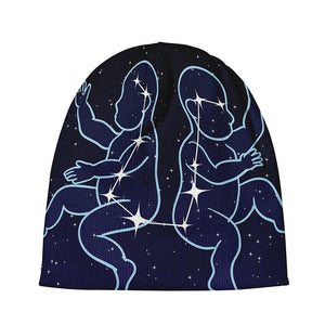 Gemini Constellation Print Beanie