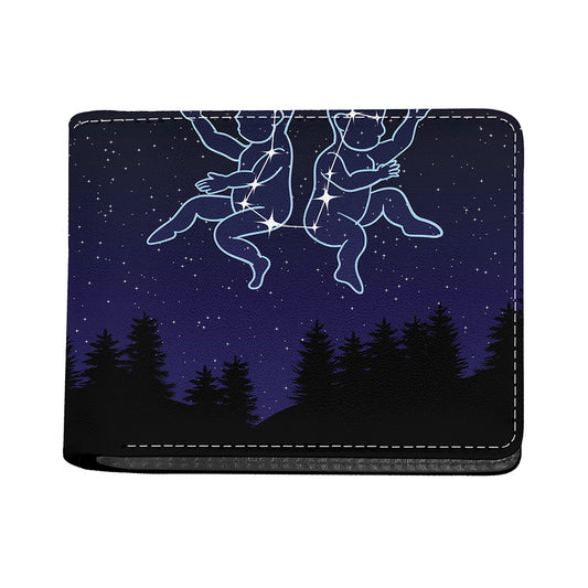 Gemini Constellation Print Bifold Wallet