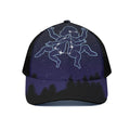 Gemini Constellation Print Black Mesh Trucker Hat