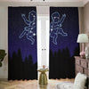 Gemini Constellation Print Blackout Pencil Pleat Curtains