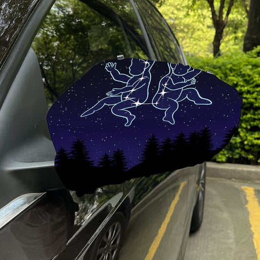 Gemini Constellation Print Car Side Mirror Covers