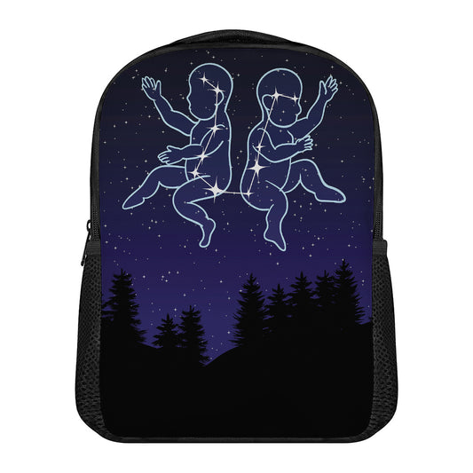 Gemini Constellation Print Casual Backpack